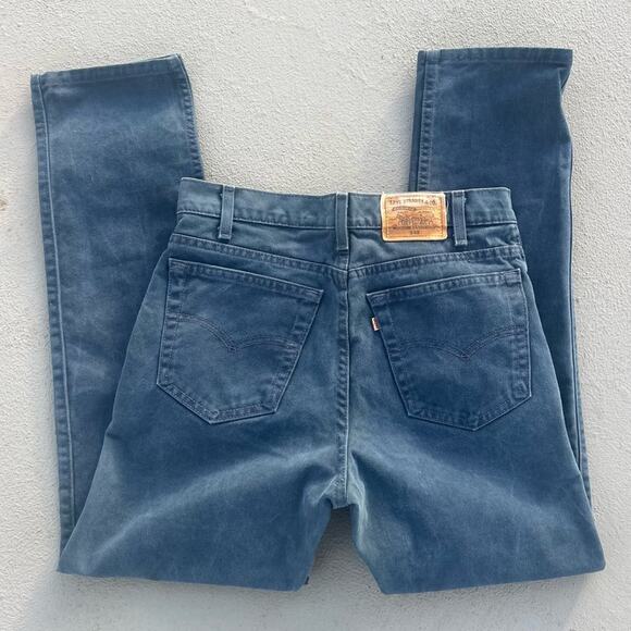 Vintage 90s Levi’s 540 dark indigo navy dye relaxed fit jeans 33x30 - Picture 1 of 6